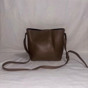 Brown Leather adjustable Shoulder Bag